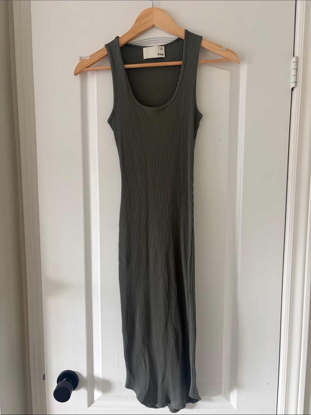 WilfredFree Olive Ribbed Maxi Tank Dress